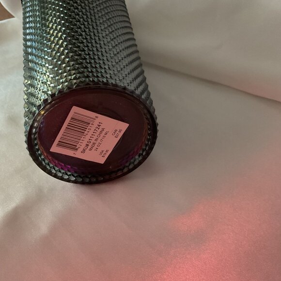 Starbucks Black Studded Iridescent 24 Oz Tumbler With Lid & Straw Reusable Cold - Picture 4 of 5